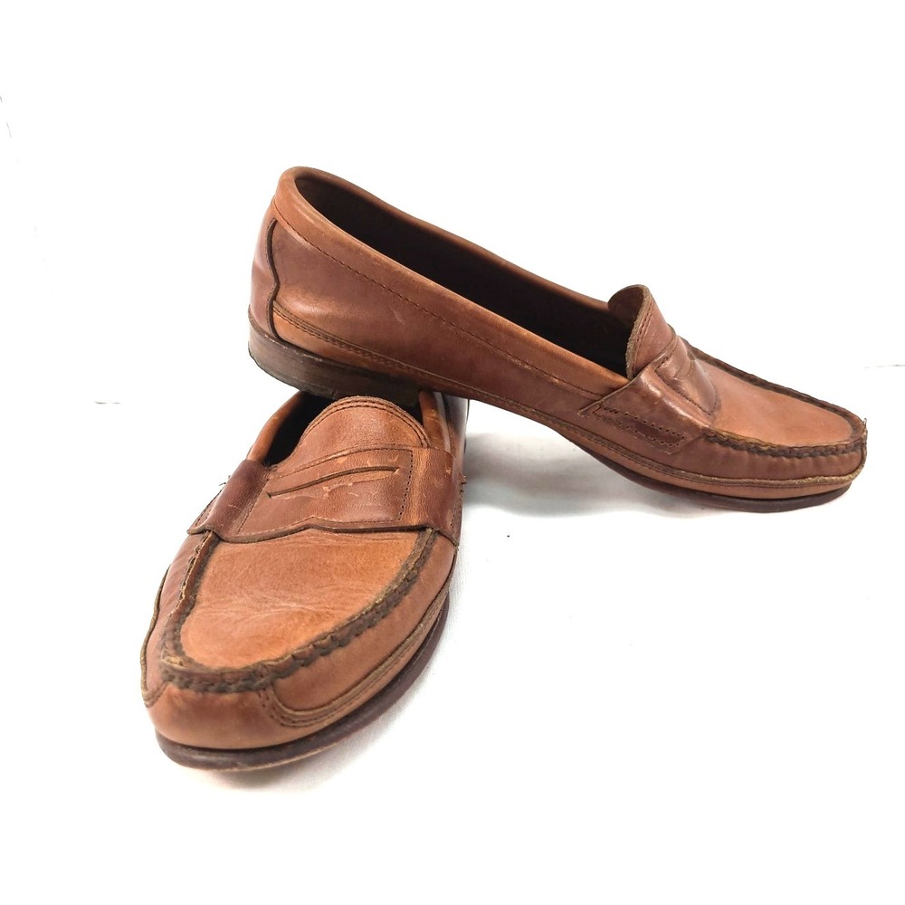 Dexter Vintage Penny Loafers Mens Brown Leather Made In USA‎ Sz 10 M  129649